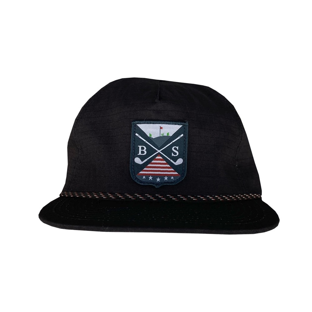 Boston Scott Golf (Black) Rope SnapBack Hat *NWT